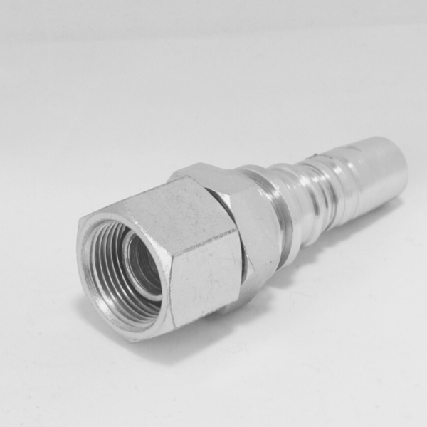 Terminal Recto HG (BSP, asiento 30°) x Espiga para manguera hidráulica