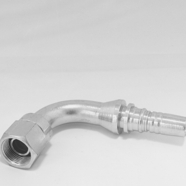Terminal Codo 90° HG (BSP, asiento 30°) x Espiga para manguera hidráulica