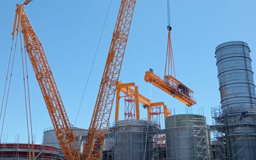 Montaje de puentes grúa